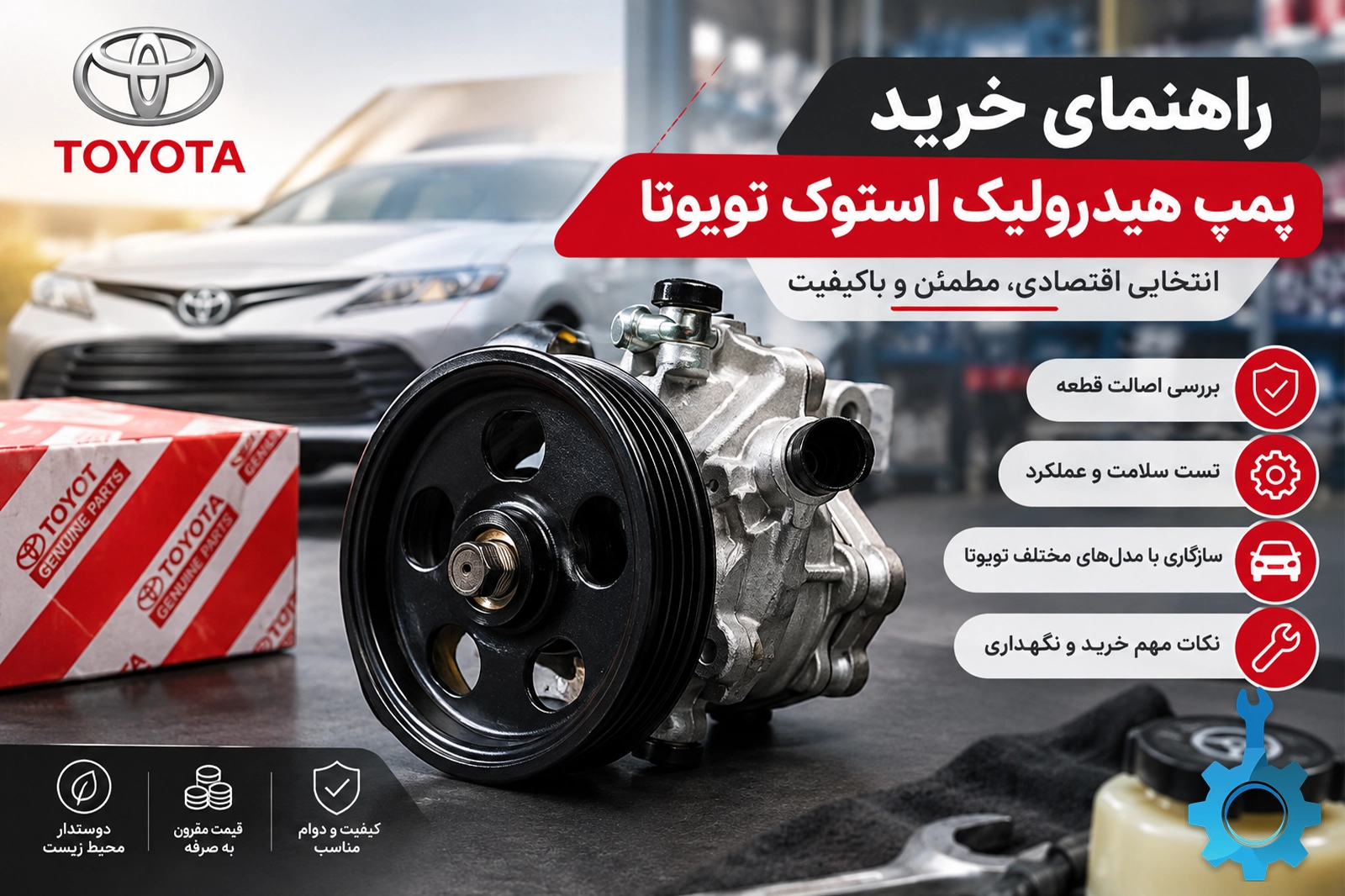 استوک یدک کیان 51 راهنمای خرید پمپ هیدرولیک استوک تویوتا